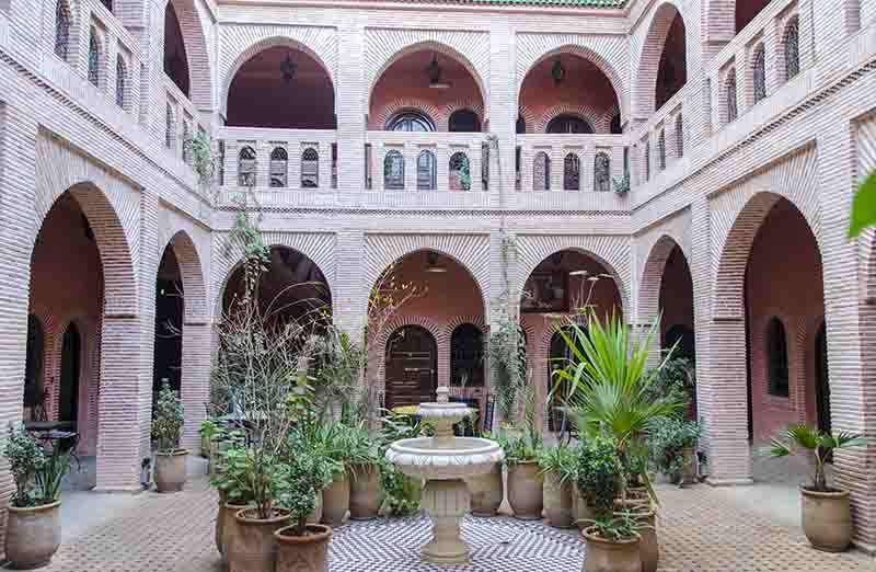 216 - Marruecos - Marrakech - riad - interior